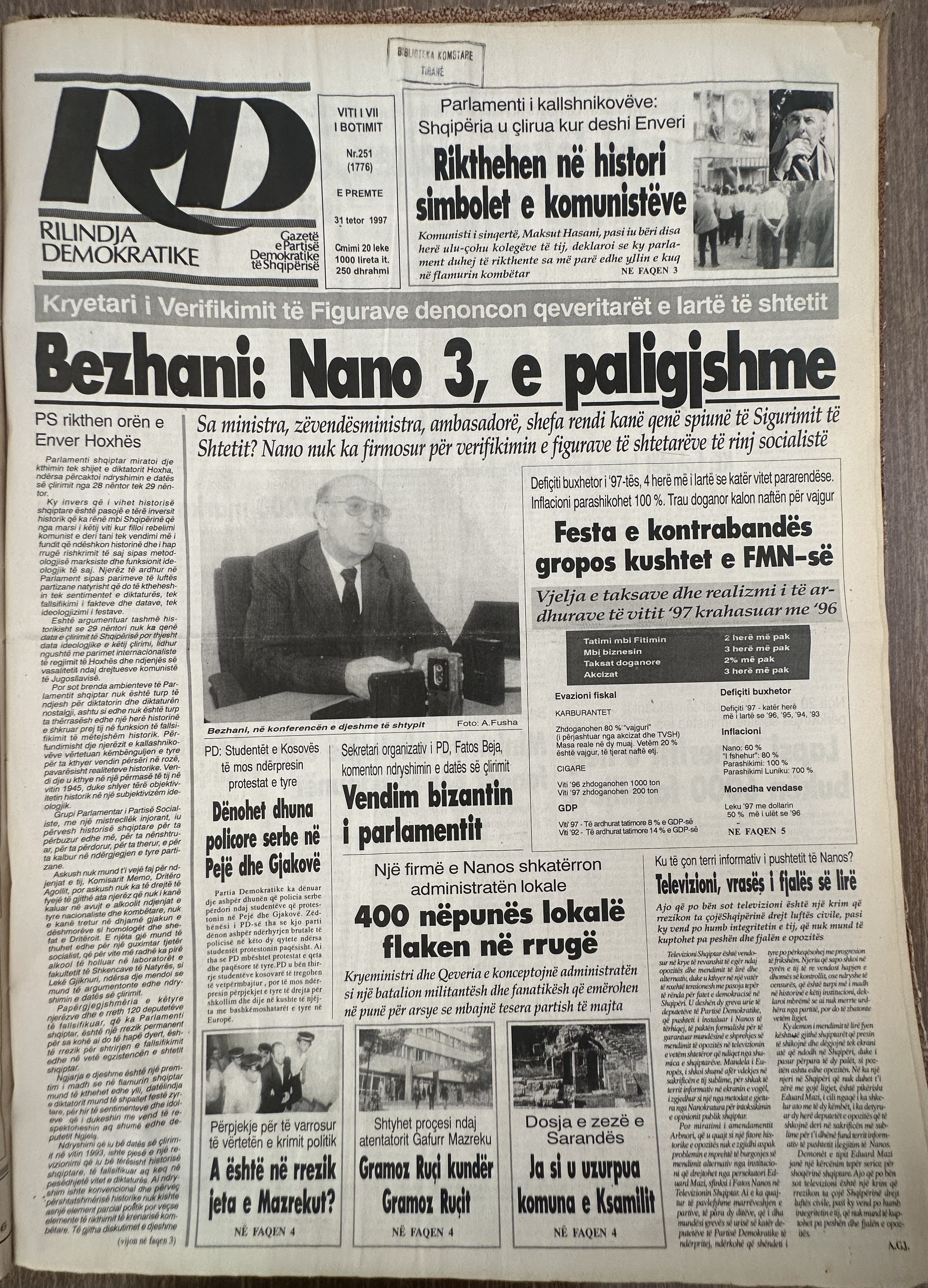 Rilindja Demokratike 1997-10-31